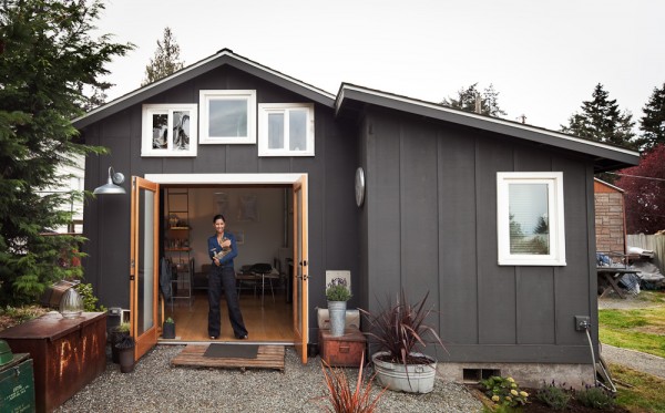 Garage Transformed into Beautiful Mini House